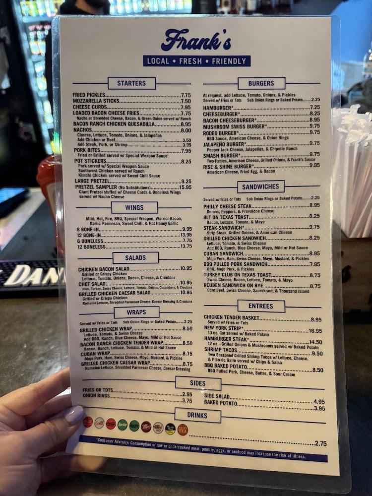 Frank's Menu image 1